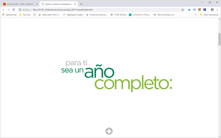 Story, e-card año nuevo HTML5 (-:emótica)