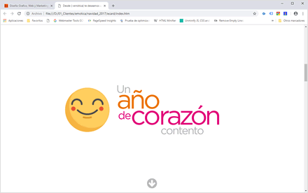Story, e-card año nuevo HTML5 (-:emótica)