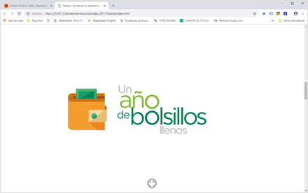 Story, e-card año nuevo HTML5 (-:emótica)