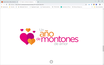 Story, e-card año nuevo HTML5 (-:emótica)