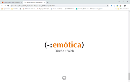 Story, e-card año nuevo HTML5 (-:emótica)