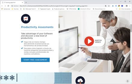 Landing, Landing Page + UI Somsight