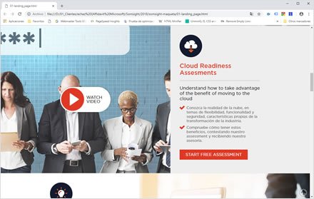 Landing, Landing Page + UI Somsight
