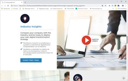 Landing, Landing Page + UI Somsight