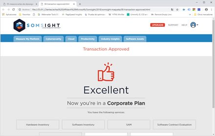 Logged user UI, Landing Page + UI Somsight
