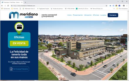 Single page, Single page HTML5 Meridiano 13 del Este