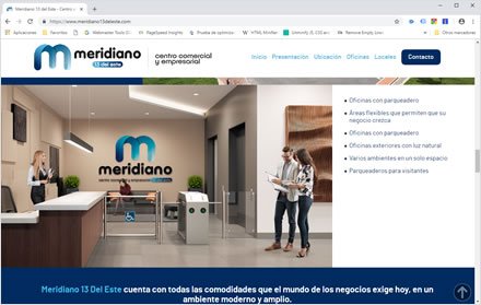 Single page, Single page HTML5 Meridiano 13 del Este