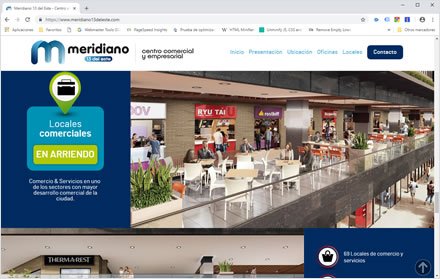 Single page, Single page HTML5 Meridiano 13 del Este