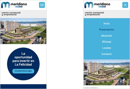 Adaptación Responsive, Single page HTML5 Meridiano 13 del Este