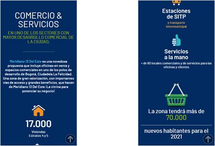 Adaptación Responsive, Single page HTML5 Meridiano 13 del Este