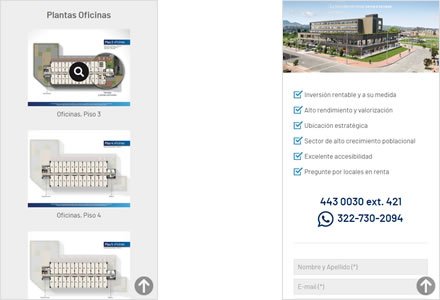 Adaptación Responsive, Single page HTML5 Meridiano 13 del Este