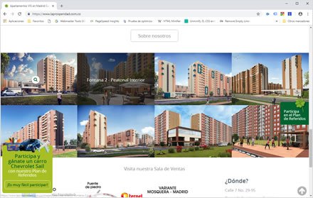 Landing Page, Sistema web de Referidos La Prosperidad