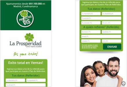 Adaptación Responsive, Sistema web de Referidos La Prosperidad