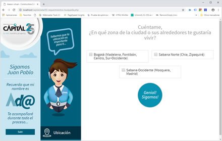 Criterios de búsqueda, Sistema web Cotizaciones Constructora Capital