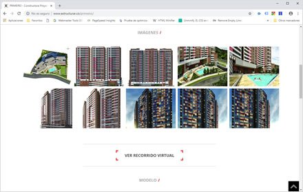 Detalle proyecto, Sitio web Wordpress Estructurar