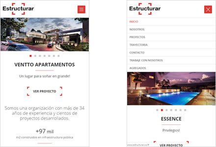 Adaptación Responsive, Sitio web Wordpress Estructurar