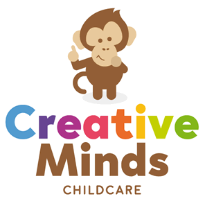 Opción proceso, Diseño de logo e isotipo Creative Minds Childcare