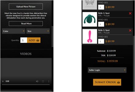 Interfaces kiosko shopping, User interfaces Kiosko London Luv