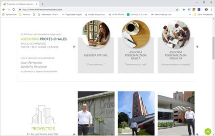 Home, Web y Blog Wordpress Mi Inversión Inmobiliaria