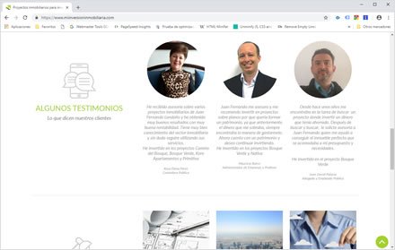 Home, Web y Blog Wordpress Mi Inversión Inmobiliaria