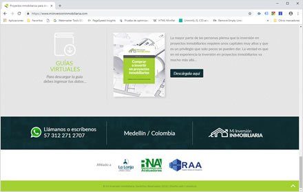 Home, Web y Blog Wordpress Mi Inversión Inmobiliaria