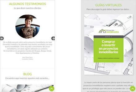 Adaptación Responsive, Web y Blog Wordpress Mi Inversión Inmobiliaria