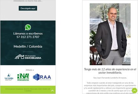 Adaptación Responsive, Web y Blog Wordpress Mi Inversión Inmobiliaria