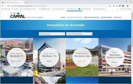 Activos, Web HTML5 administrable Activos Capital