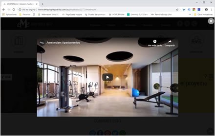 Detalle proyecto (landing), Web HTML5 administrable Eme Propiedad Raiz