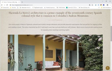 Rooms, Web Hotel en Wordpress Experience Oro Molido