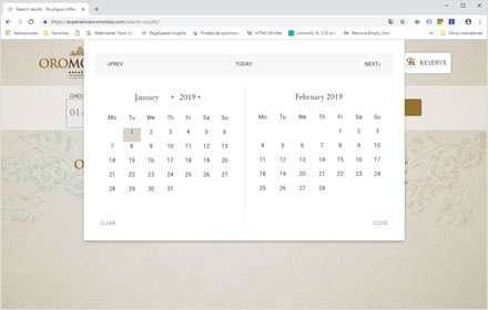 Booking, Web Hotel en Wordpress Experience Oro Molido