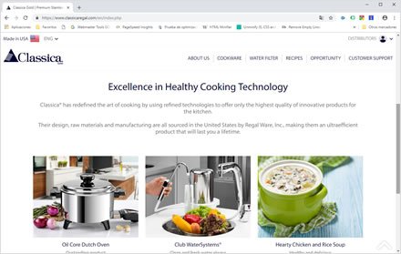 Destacados home, Web HTML5 administrable Classica Regal