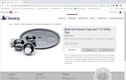 Detail, Web HTML5 administrable Classica Regal