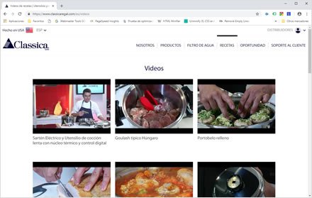 Videos, Web HTML5 administrable Classica Regal