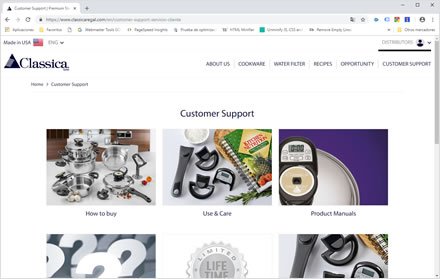 Customer support, Web HTML5 administrable Classica Regal