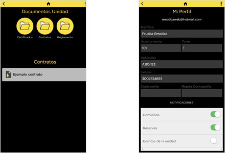 Documentos / Perfil Residente, WebApp para residentes Amsterdam Apartamentos