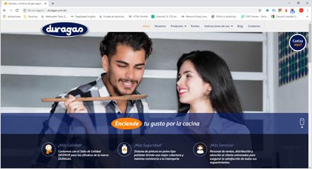 Home, Sitio web Wordpress Duragas