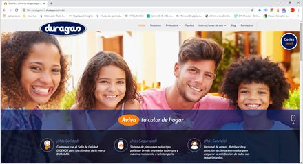 Home, Sitio web Wordpress Duragas