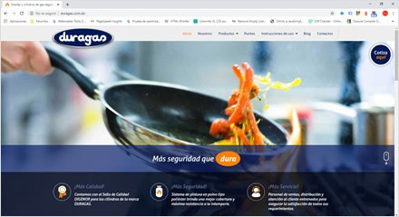 Home, Sitio web Wordpress Duragas