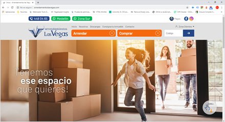 Home, Interfaces web HTML5 Arrendamientos Las Vegas