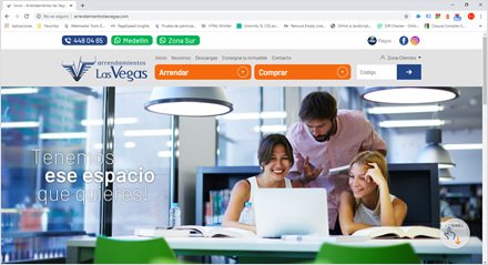 Home, Interfaces web HTML5 Arrendamientos Las Vegas