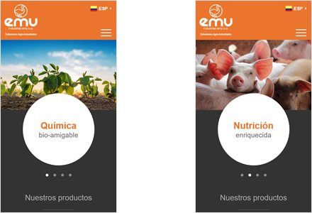 Adaptación responsive, Web HTML5 administrable Industrias EMU