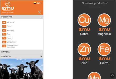 Adaptación responsive, Web HTML5 administrable Industrias EMU
