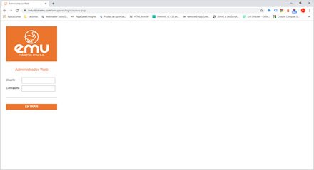 Módulo administrativo, Web HTML5 administrable Industrias EMU