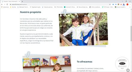 Empresa, e-commerce Aula Uniformes