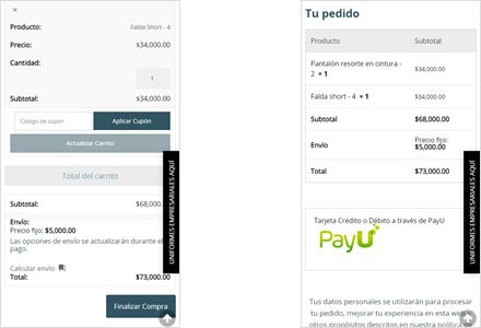 Adaptación responsive, e-commerce Aula Uniformes