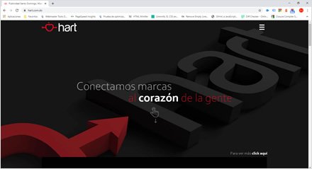 Home, Sitio web Wordpress Hart Publicidad