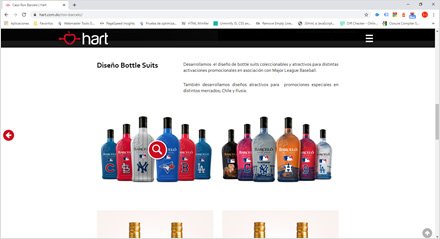 Detalle caso, Sitio web Wordpress Hart Publicidad