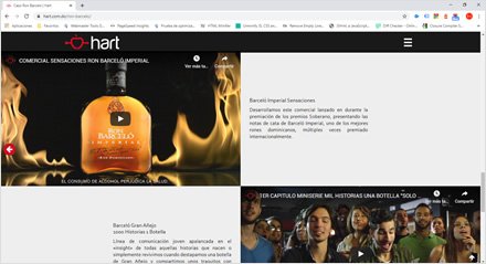 Detalle caso, Sitio web Wordpress Hart Publicidad