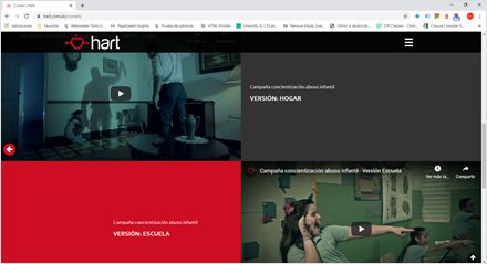Detalle caso, Sitio web Wordpress Hart Publicidad